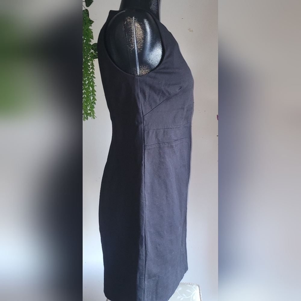 Vince Camuto Black Sleeveless Shift Dress Size 8 - Picture 5 of 8